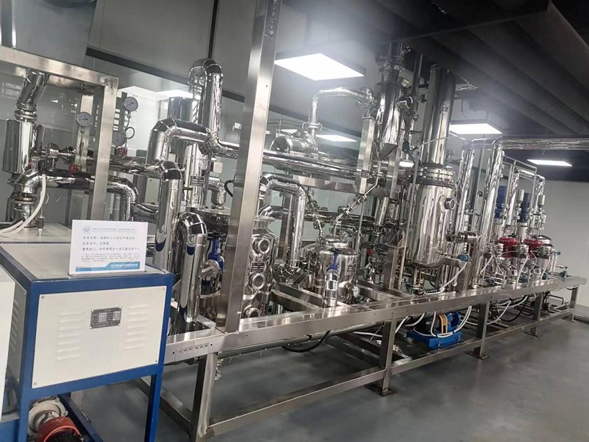 武漢食檢所采購的華泰小試成套設備正式驗收交付