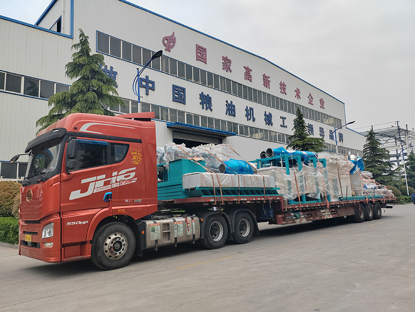 華泰集團設(shè)計制造的24T/D小麥?zhǔn)ブ品垌椖堪l(fā)往周口